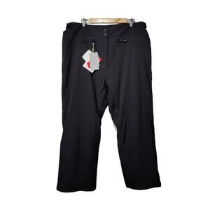 NWT Mountain Warehouse Women's Sz 16 Black Snow Pants Recco Waterproof Insulated